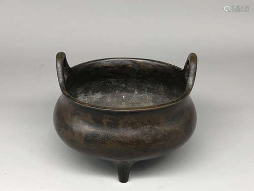 A Chinese Bronze Incense Burner