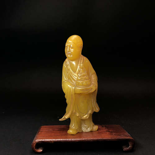 A Chinese Carved Shoushan Buddha