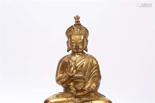 A Chinese Gilt Bronze Buddha