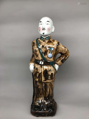 A Chinese Famille-Rose Porcelain Figure