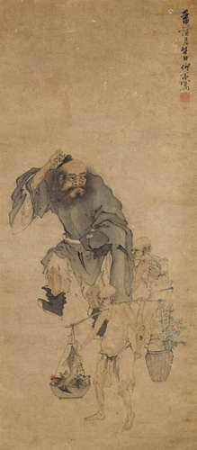 Li Gu (18th/19th century)  Zhong Kui and Demons