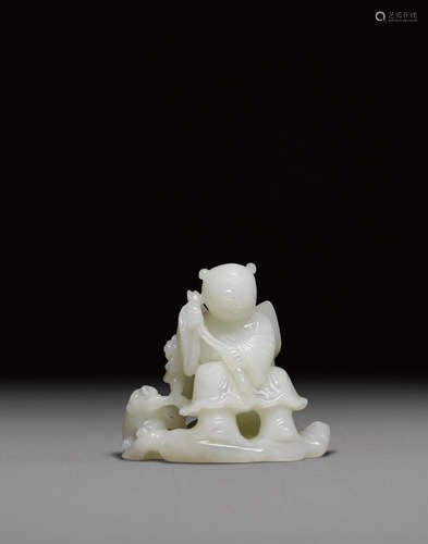 Two jade figural carvings