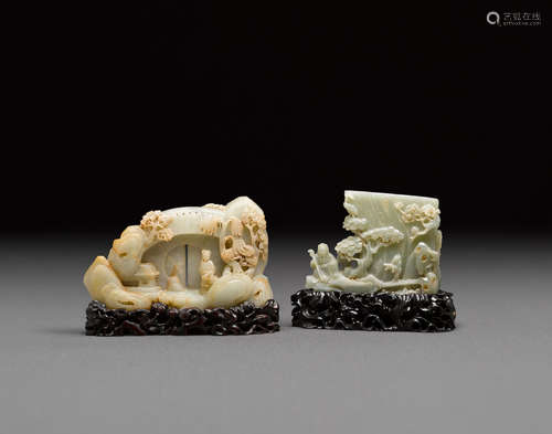 Two jade carvings  20th century