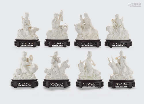 A set of Dehua figures of the Eight Immortals  Republic period