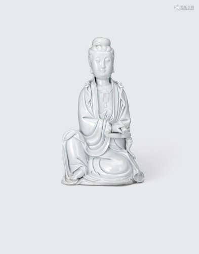 A Dehua seated figure of Guanyin