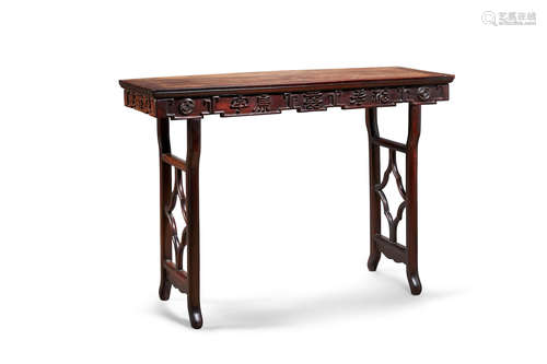 A mixed hardwood side table  Republic Period