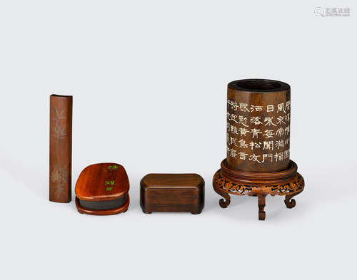 A group of scholar's objects