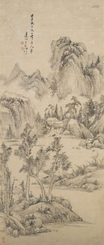 Landscape after Huang Gongwang, 1792 Wang Chen (1720-1797)