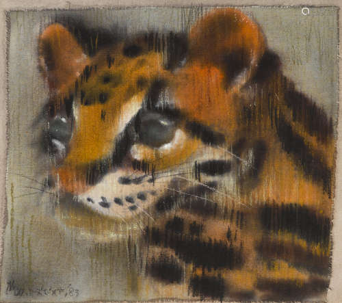 Young Leopard, 1983 Liu Qiwei (1912-2002)