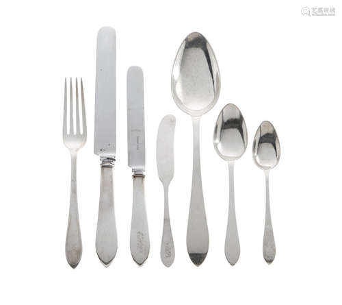 by TIffany & Co., New York, NY, 20th century  An American sterling silver partial flatware service