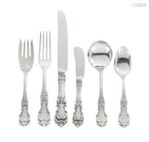 by Reed & Barton, Taunton, MA, 20th century  An American sterling
silver partial flatware service