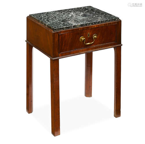 Late 18th cetury A George III mahogany side table