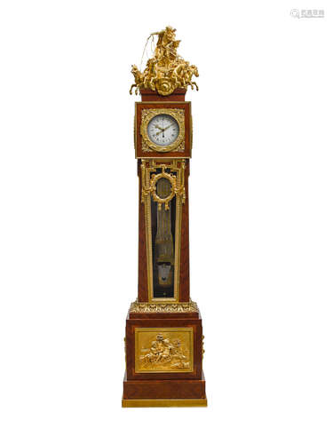 Francios Linke, circa 1900, index number 768 A VERY FINE LOUIS XVI STYLE GILT BRONZE MOUNTED KINGWOOD REGULATOR