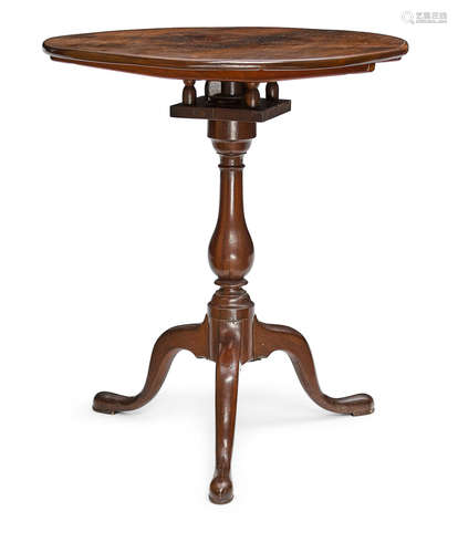 Pennsylvania, fourth quarter 18th century A Chippendale mahogany bird cage tilt top tea table