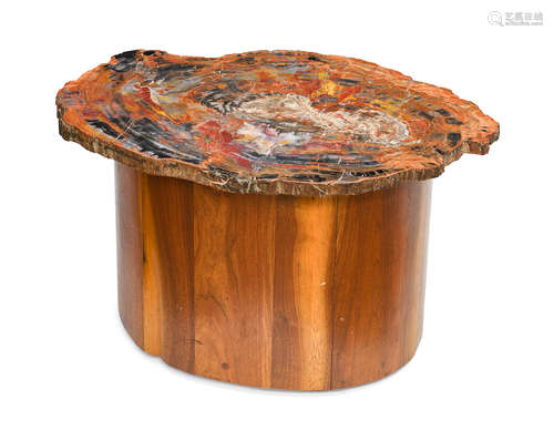 Second half 20th century A Petrified Wood Low Table