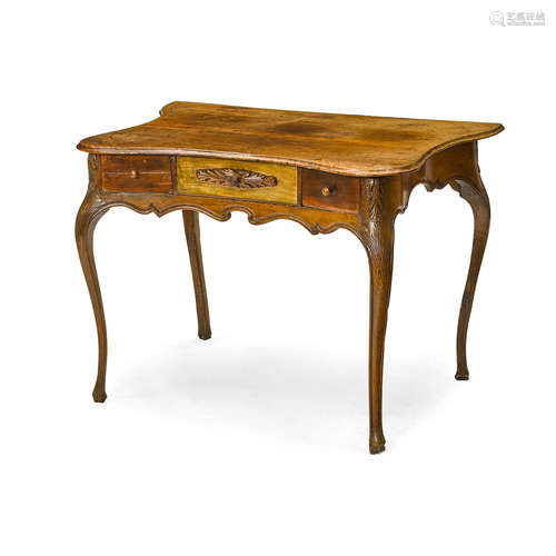 Mid 18th century  A Louis XV Walnut Desk