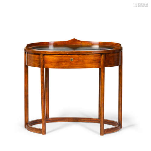 Early 20th centuryheight 33in (84cm) length 36in (92cm); depth 21in (53.5cm)  A Vienna Secessionstil bentwood and leather desk