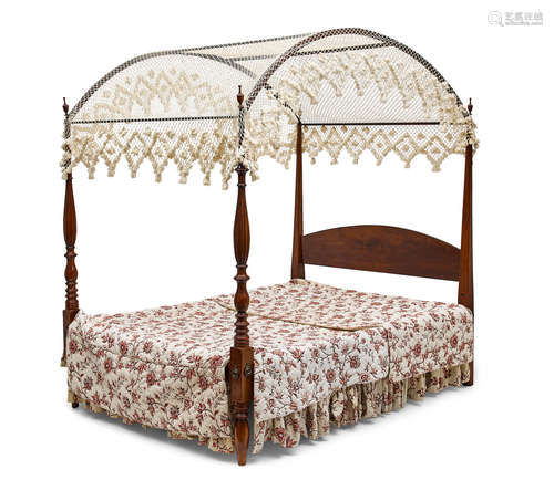 New England, first quarter 19th century A federal mahogany four poster bedstead