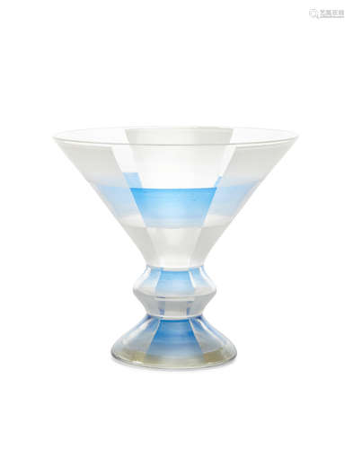 Early 20th centuryheight 6in (15.2cm); greatest diameter 6 1/4in (16cm)  A Dagobert Peche Frosted and Clear Glass Vase