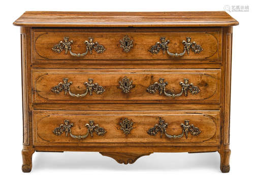 Second quarter 18th century A Regence Walnut Commode