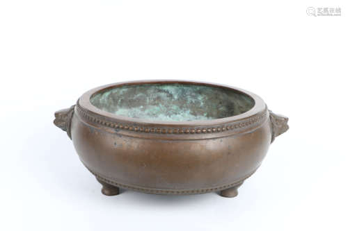 A Chinese Bronze Incense Burner