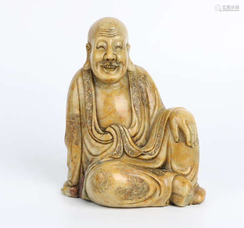 A Chinese Carved Shoushan Buddha