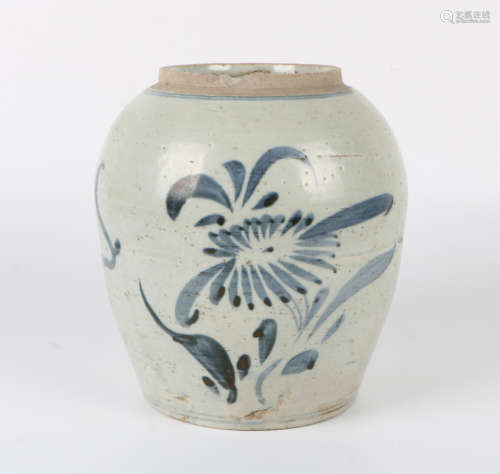 A Chinese Blue and White Porcelain jar