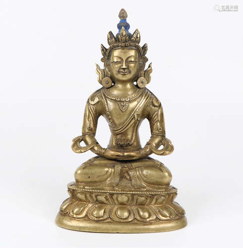 A Chinese Gilt Bronze Buddha