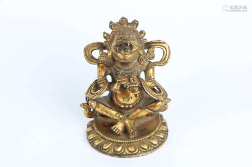 A Chinese Gilt Bronze Buddha