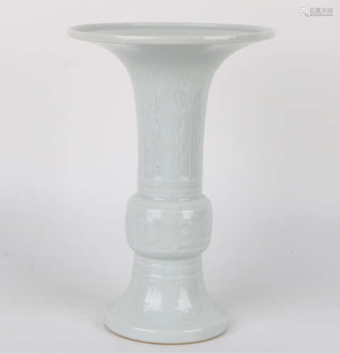 A Chinese White Glazed Porcelain Vase