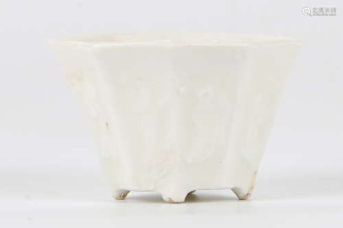 A Chinese De Blanc Porcelain Cup