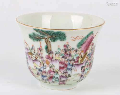 A Chinese Famille-Rose Porcelain Cup