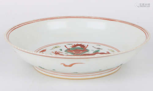 A Chinese Famille-Rose Porcelain Plate