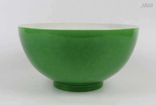 A Chinese Green Glazed Porcelain Bowl