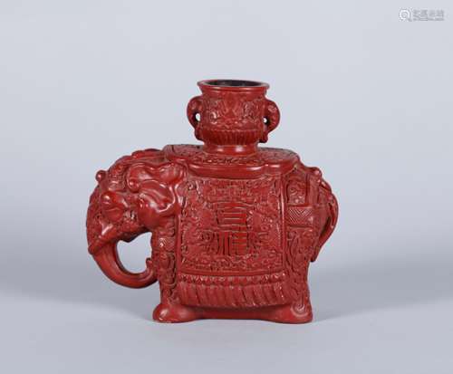 A Chinese Carved Tixi Lacquer Decoration