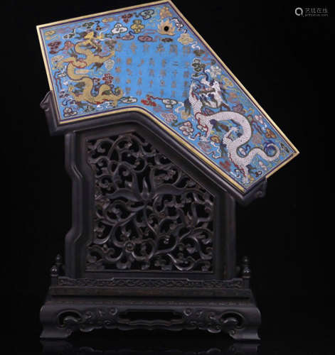 A CLOISONNE WITH  
