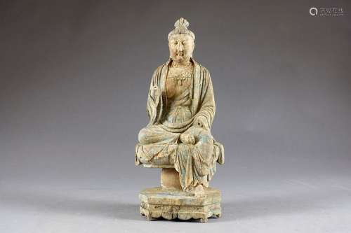 Bodhisattva assis sur un Socle, la jambe droite re…