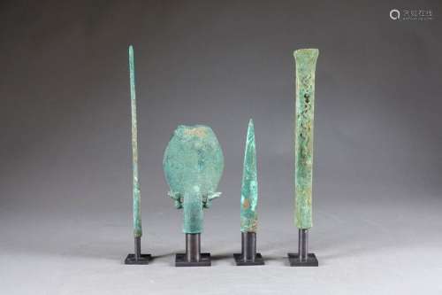 Culture Mochica. Collection de trois fers de lance…