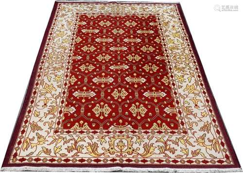 Tapis kilim Azerbaïdjan. Fond rouge à décor de méd…