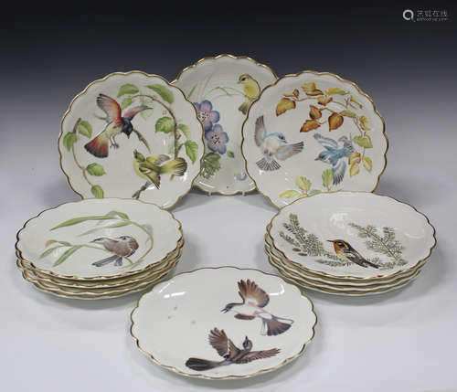 A set of twelve Royal Worcester limited edition 'The Birds of Dorothy Doughty' plates, 1972 to 1983,