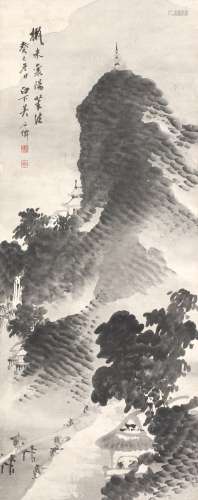 吴石仙 山水图