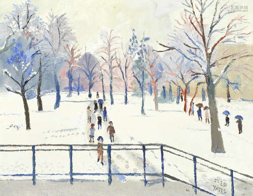 The Park, Geneva Fred Yates(British, 1922-2008)