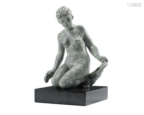 After Bathing 25.5cm (10 1/16in) high, excluding base Karin Jonzen(British, 1914-1998)