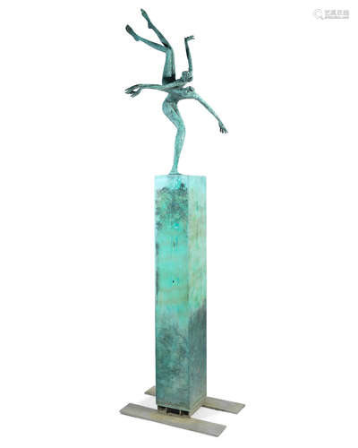 Tumbling 195.5cm (76 15/16), including base Bob Quinn(Irish, born 1948)