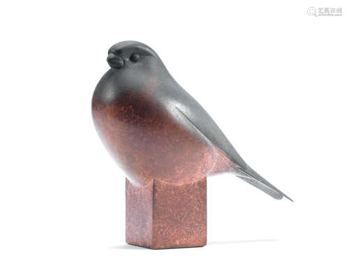 Bullfinch 11cm (4 5/16in) high Geoffrey Dashwood(British, born 1947)