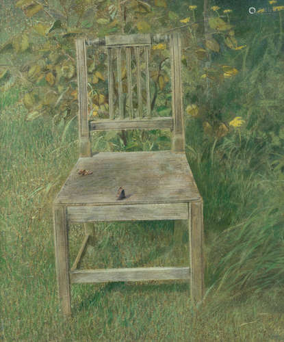 Portrait of a Chair David Tindle, R.A.(British, born 1932)