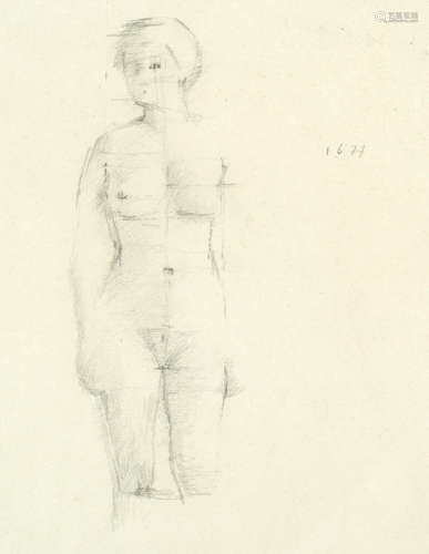 Nude Study for Standing Nude Sir William Coldstream(British, 1908-1987)