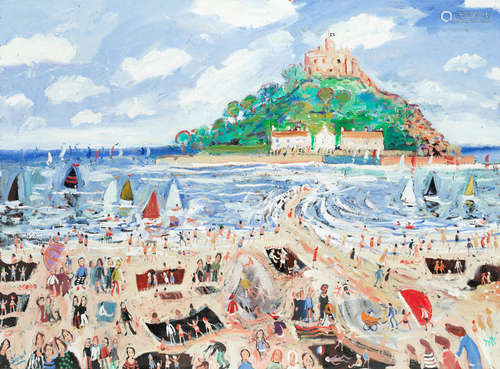 St Michael's Mount (unframed) Simeon Stafford(British, born 1956)