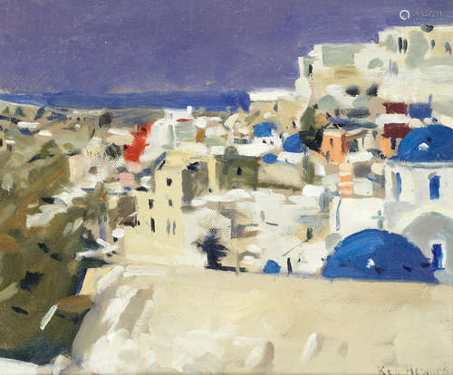 Santorini Ken Howard R.A.(British, born 1932)