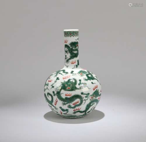 A Chinese Famille-Rose Porcelain Vase